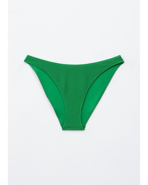 & Other Stories Green Textured Bikini Briefs