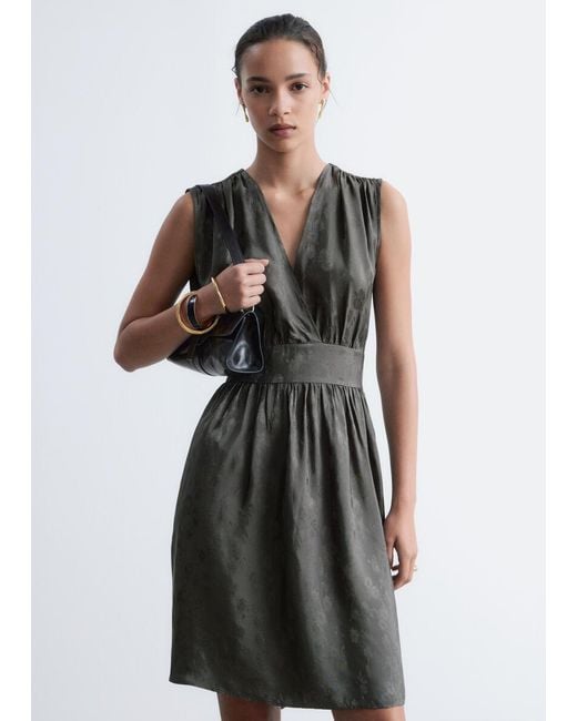 & Other Stories White Jacquard Mini Dress