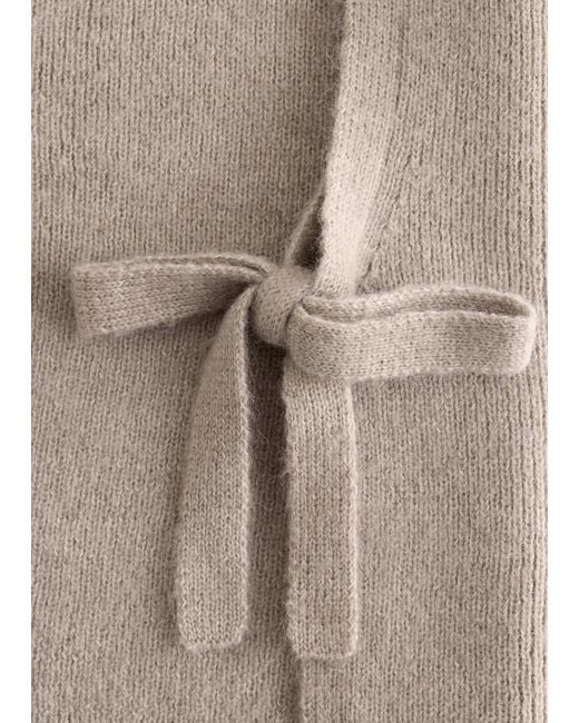 & Other Stories Natural Wool Bib Collar