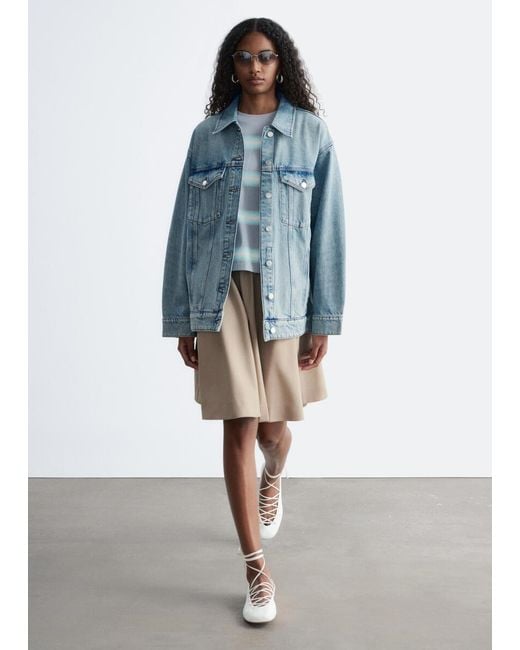 & Other Stories Blue Oversized Denim Jacket