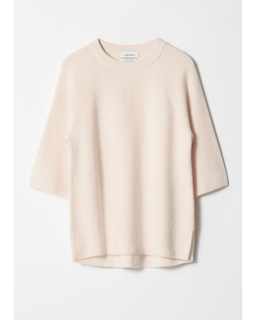 & Other Stories Natural Knitted Wool Top