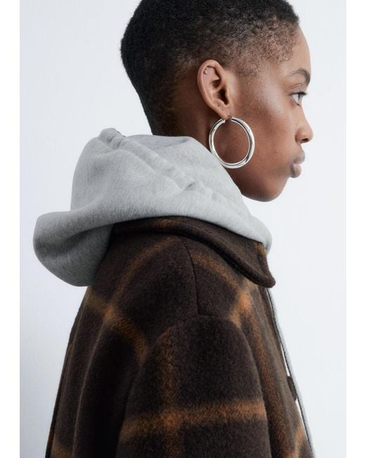 Manteau Trapèze En Laine & Other Stories en coloris Black