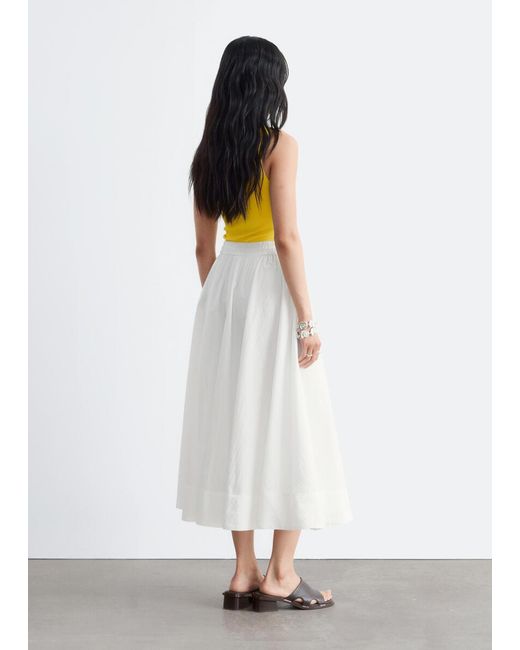 & Other Stories Yellow Sleeveless V-Neck Knitted Top