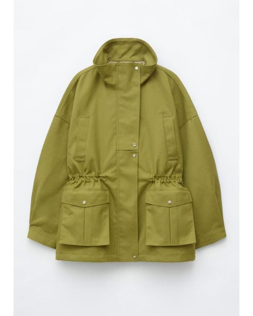 & Other Stories Green Oversized Utility Jacket