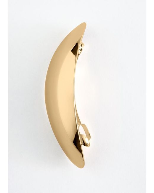 & Other Stories White Brass Hair Clip