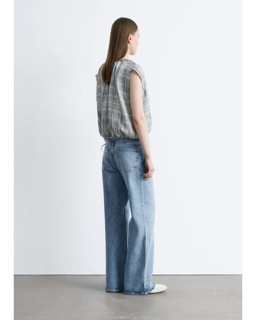 & Other Stories Blue Wide-Leg Jeans