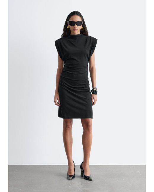 & Other Stories Women's White Draped Jersey Mini Dress - www.ice4pros.com.br