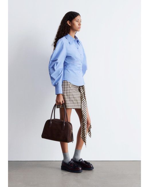 Chemise Asymétrique En Coton & Other Stories en coloris Blue