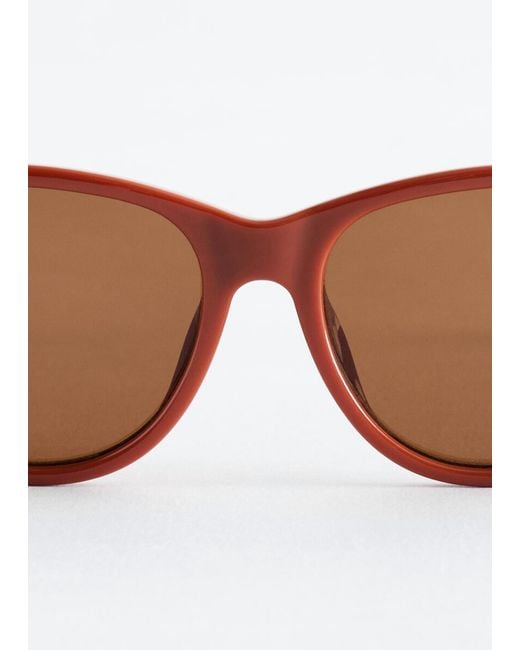 & Other Stories Blue Oval Cat-Eye Sunglasses