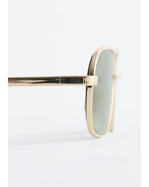 & Other Stories Multicolor Slim Rectangular Sunglasses
