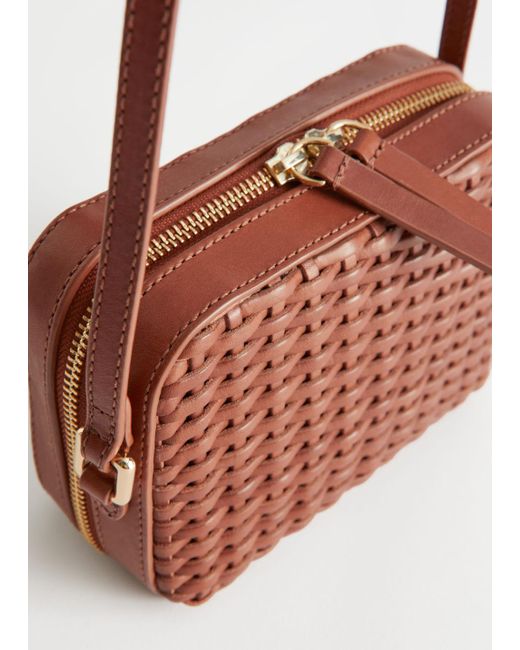& Other Stories Small Woven Leather Shoulder Bag in Natural | Lyst Australia