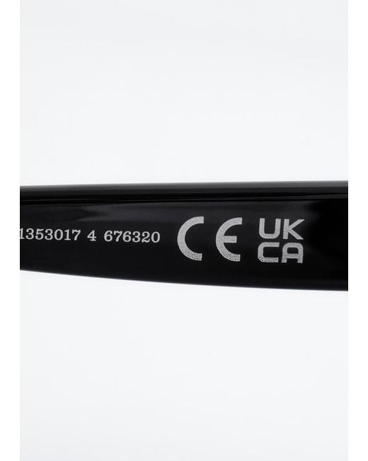 & Other Stories Black Chunky Rectangle Sunglasses