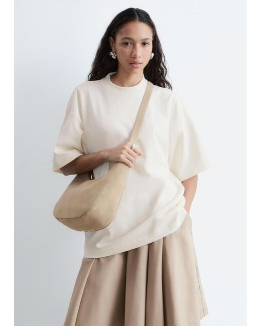& Other Stories White Oversized Cotton T-Shirt