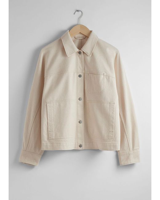 & Other Stories Natural Workwear Overshirt