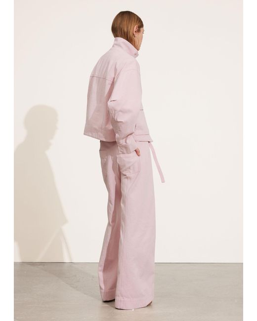 & Other Stories Pink Patch-pocket Jacket