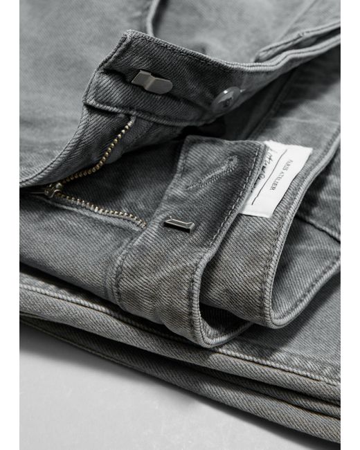 & Other Stories Gray Wide Jeans