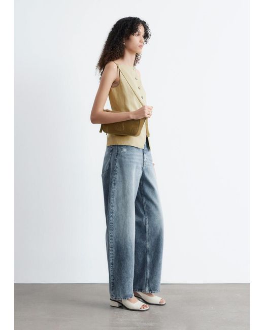 & Other Stories Natural Tailored Vest Top