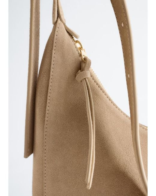 & Other Stories Natural Crescent Crossbody Bag