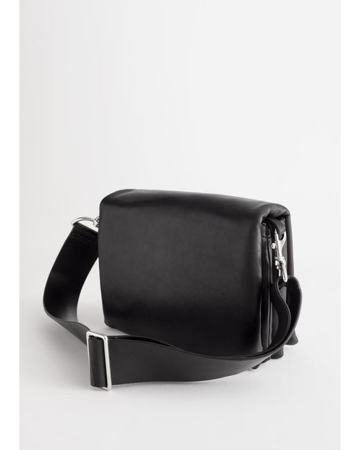 & Other Stories Black Umhängetasche Aus Chromfreiem Leder