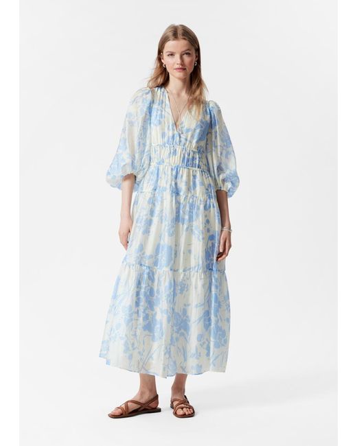 Robe Midi À Plusieurs Niveaux & Other Stories en coloris Blue