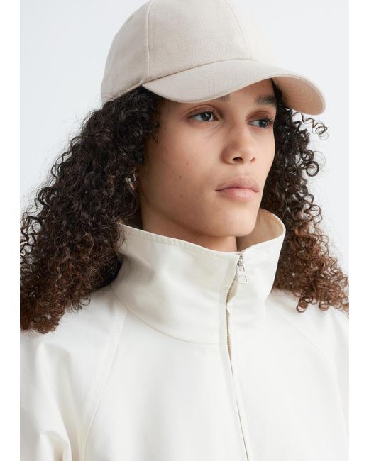 & Other Stories White Cotton-Linen Baseball Cap