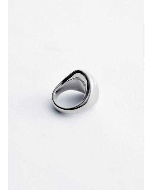 & Other Stories White Statement-Ring