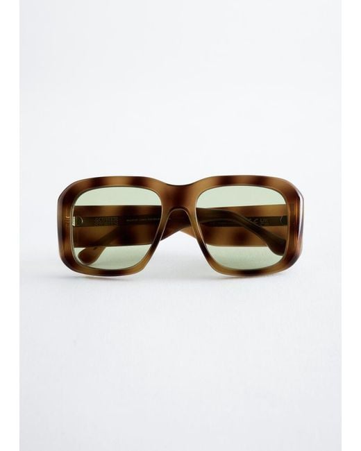 & Other Stories Black Oversized Sunglasses
