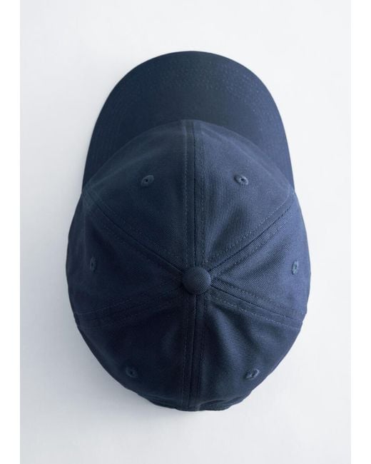 & Other Stories Blue Cotton-Twill Baseball Cap