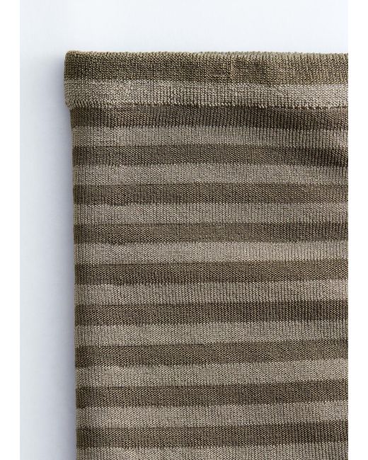 & Other Stories Gray Striped Socks