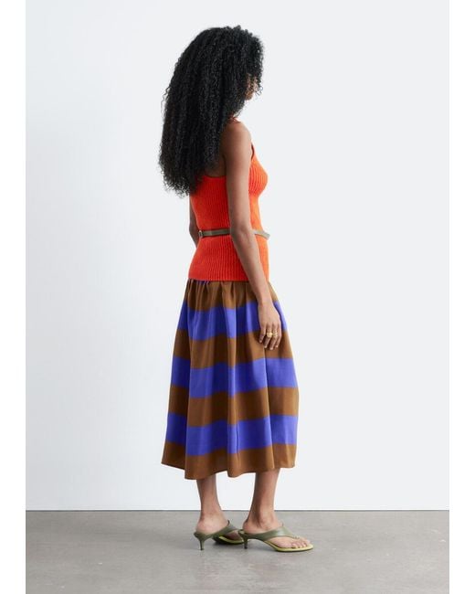 & Other Stories Red Cotton Racerback Top