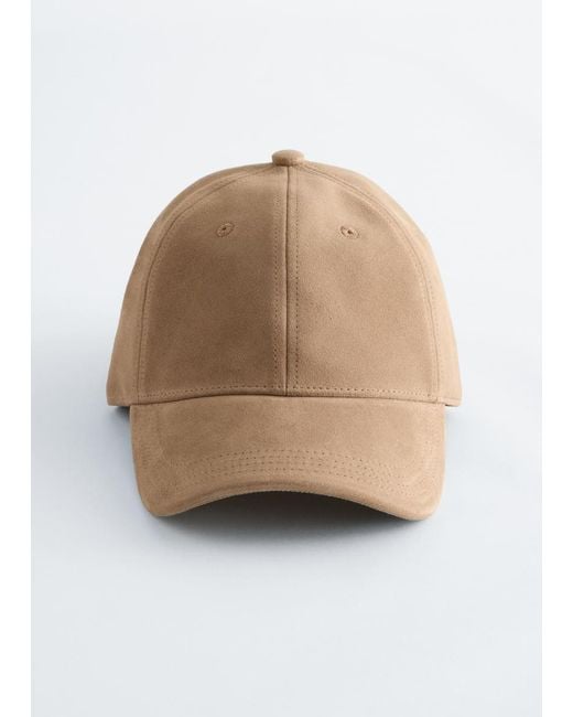 & Other Stories Natural Suede Baseball Cap