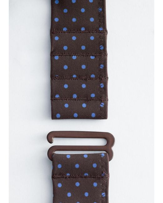 & Other Stories Brown Triangle Bikini Top