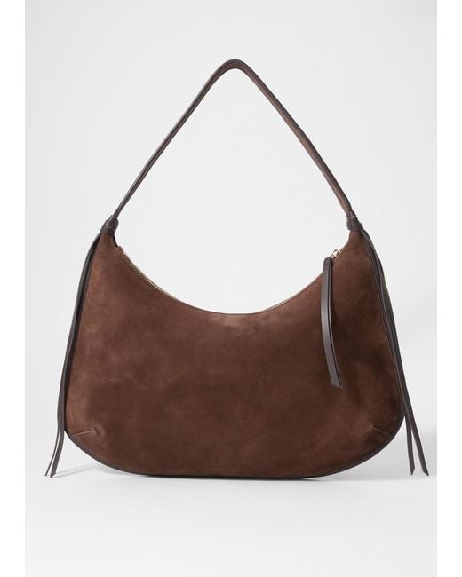 & Other Stories Brown Fringed Tote Bag