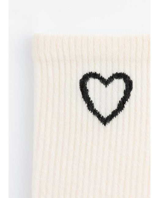 & Other Stories White Rib-Knit Socks