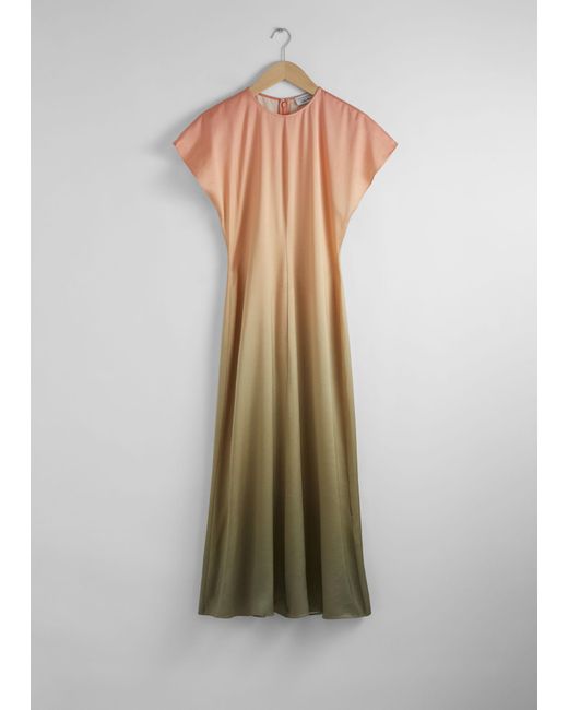 & Other Stories Natural Dolman-sleeve Midi Dress