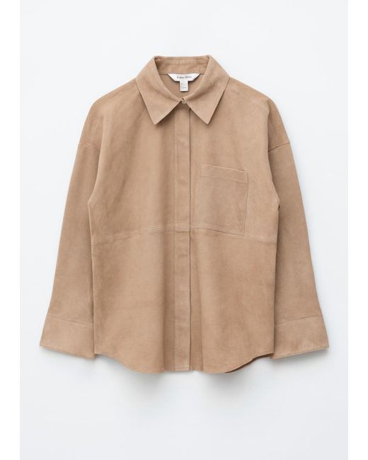 & Other Stories Natural Suede Shirt
