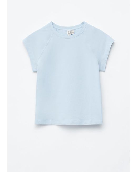 & Other Stories Blue Fitted Jersey T-Shirt