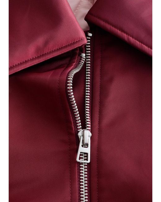 & Other Stories Collared Bomber Jacket