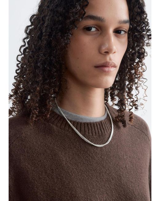 & Other Stories Brown Knitted Sweater
