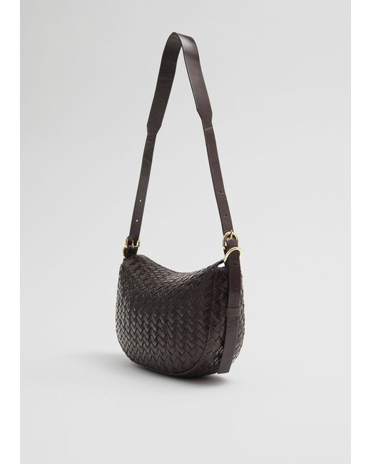 & Other Stories White Braided Shoulder Bag