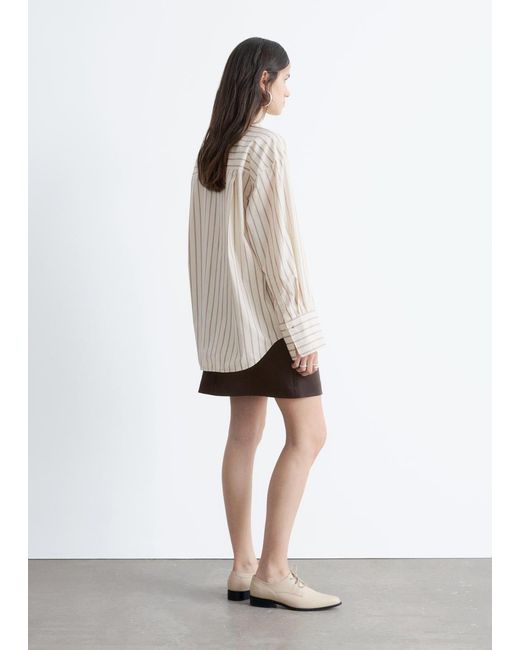 & Other Stories White Cotton Shirt