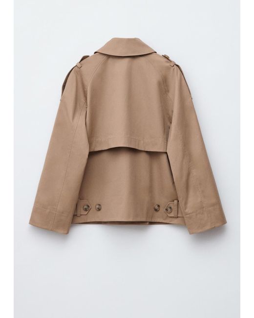 & Other Stories Natural Double-Breasted Trench Jacket
