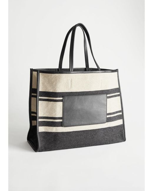 & Other Stories Canvas Tote Bag in Black | Lyst Australia