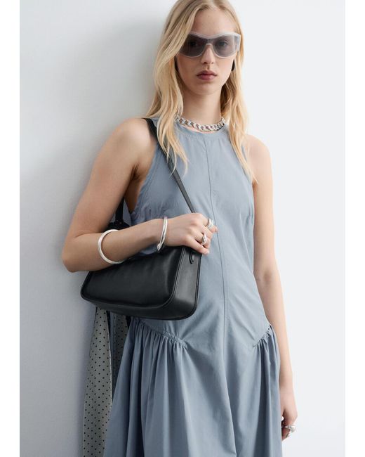 & Other Stories Blue Flared Midi Dress