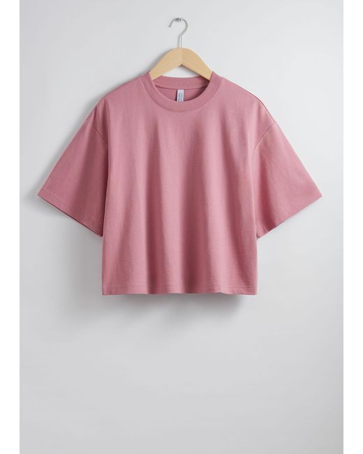 & Other Stories Pink Boxy T-shirt