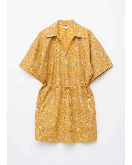 & Other Stories White Cotton Mini Dress