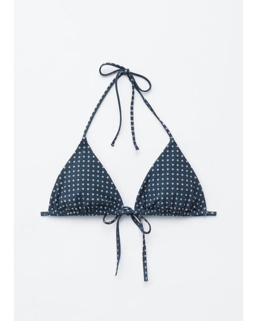 & Other Stories Black Triangle Bikini Top