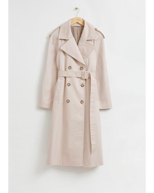 & Other Stories Natural Classic Relaxed Trench Coat