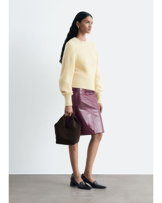 & Other Stories Yellow Wool-Cotton Jumper