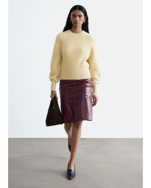 & Other Stories Yellow Wool-Cotton Jumper